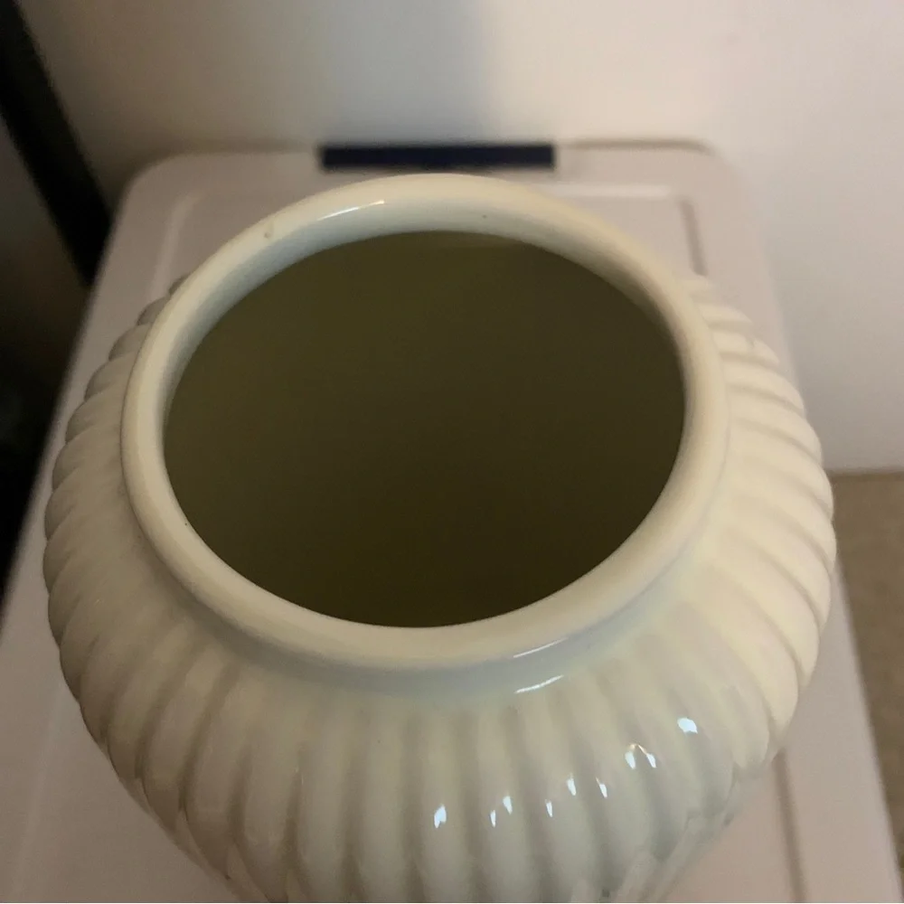 IKEA White Ceramic Vase STILREN Modern Minimalist Home Decor Centerpiece